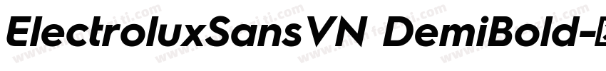 ElectroluxSansVN DemiBold字体转换